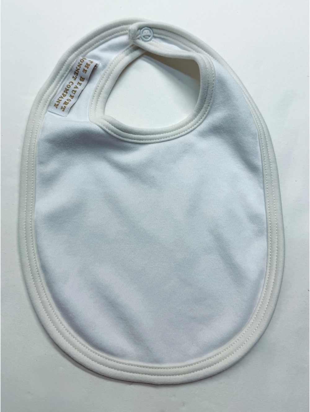 The Beaufort Bonnet Company TBBC White Pima Cotton Baby Bib